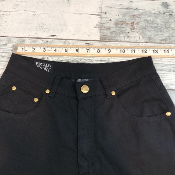 Escada Sport Black Light Weight Jeans 38/6 - Picture 5 of 9